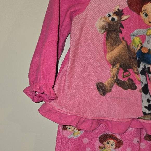 Disney Pixar Toy Story 2 Pink Jessie Girls Rule Kids Pajama Set LOT P - Picture 4 of 6